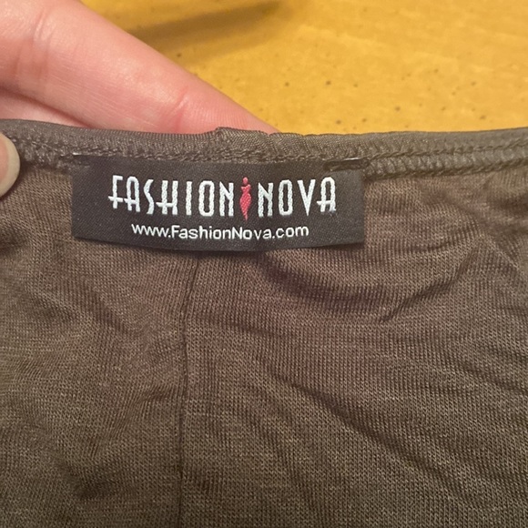 Fashion Nova Green Body-con Maxi Dress Sleeveless Elegant Women’s M Leg Slit - Picture 5 of 6